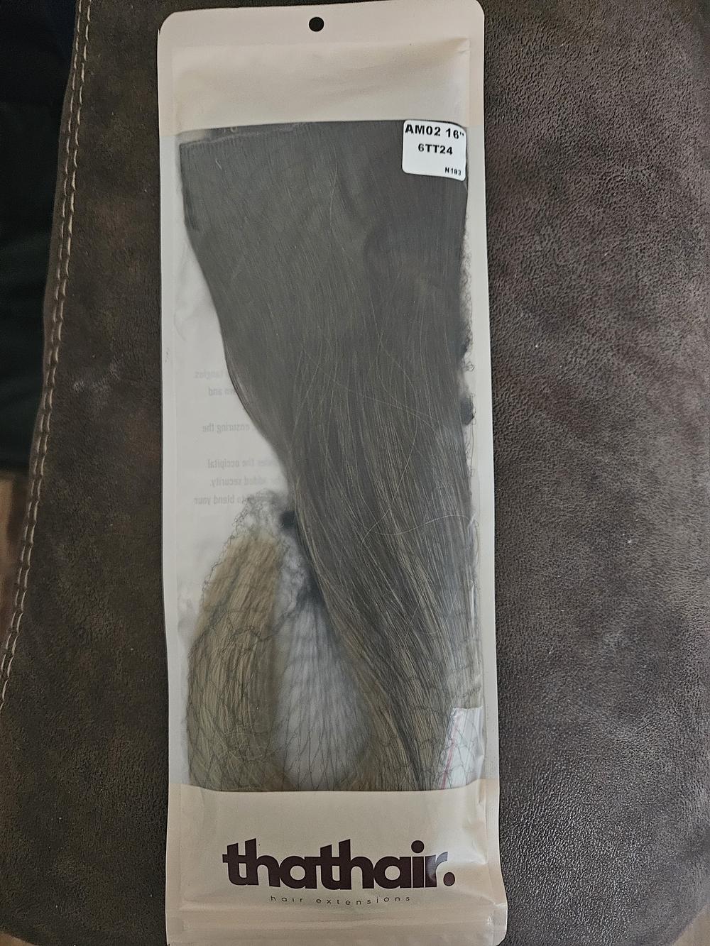Women's Halo Hair Extension - Dark Brown to Ash Blonde